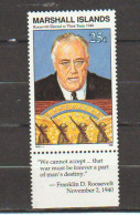 Roosevelt élu 3 Ième Mandat En 1940 . 1 T-p Neuf ** (avec Vignette Attenante:"State Of The Union Address") Nov,2.1940 - Marshall