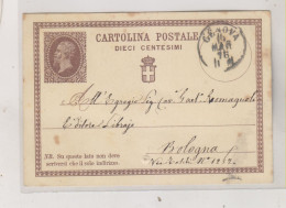 ITALY 1876 GENOVA Nice  Postal Stationery - Interi Postali