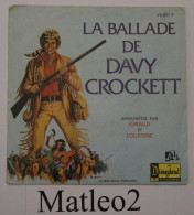 Vinyle 45 Tours : Giraud Et Loussine - La Ballade De Davy Crockett / Le Vieux Billy - Children