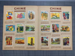 Chine China 中国 18 Chromos 1930's  Serie Complete  Pub: Album Pupier ASIE TB 68 X 51mm Good Condition - Other & Unclassified