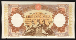 10000 Lire Floreale Regine Del Mare 26 01 1957 Bb/spl Pressato Bell'aspetto E Bei Colori  LOTTO 3180 - 10000 Liras