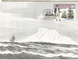 ANTARTIDA ANTARCTIC ROSS DEPENDENCY ENTERO POSTAL COOK RESOLUTION ADVENTURE - Explorateurs & Célébrités Polaires