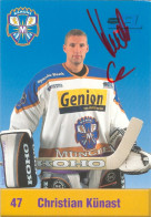 Autogramm Eishockey AK Christian Künast München Barons 00-01 ESC EV Landshut Adler Mannheim Kaufbeuren Hannover Indians - Winter Sports