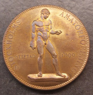 Sweden Medal With NUDE MALE Stockholm's Amateur Association Founded In 1890. 39 Mm And High Condition! - Non Classés