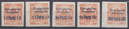 Arad Occupation Française En Hongrie Taxe N° 6-10 * (K6) - Unused Stamps