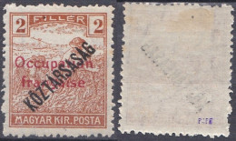 Arad Occupation Française En Hongrie N° 27 Moissonneurs  (K7) - Unused Stamps