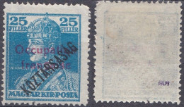Arad Occupation Française En Hongrie N° 33 * Roi Charles IV (K7) - Unused Stamps