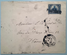 „PAQUEBOT“ Of „SAN JUAN P.R TRANSIT“ 1908 On Haiti Cover>Le Havre, France (Puerto Rico US Possessions Ship Mail Lettre - Haïti