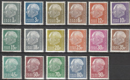 Sarre Saar 1957 N° 31-57 MNH ** Président Theodor Heuss (K7) - Ongebruikt