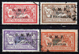 Syrie  - 1920 - Tb De France   Surch - N° 68/69/70/72  -  Oblit - Used - Oblitérés