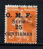 Syrie  - 1922 - Tb De France   Surch - N° 85 -  Oblit - Used - Oblitérés