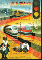 Burundi 2012 Schubert, Designer Of German Train And Steam Locomotives For Transportation，MS MNH - Neufs