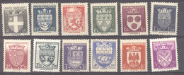 France  :  Yv  553-64  * - 1941-66 Coat Of Arms And Heraldry