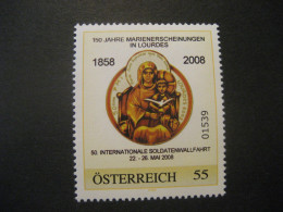 PM 150 Jahre Marienerscheinungen In Lourdes** Ungebraucht - Timbres Personnalisés