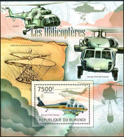 Burundi 2012 Helicopter Sikorsky Fire Hawk Fire Helicopter，MS MNH - Nuovi