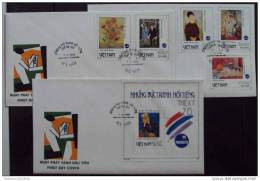 FDC Vietnam Viet Nam 1993 : World Philatelic Exhibition / Art Paintings Of Van Gogh / / Nude / Picasso (Ms666) - Viêt-Nam