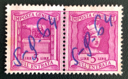 Imposta Generale Sull'entrata - Lire 5 - Revenue Stamps