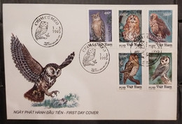 FDC Vietnam Viet Nam Cover 1995 : Owls / Owl / Bird (Ms702) - Viêt-Nam