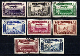 Syrie  - 1937  -  Villes  -  PA 78 à 85 -  Oblit - Used - Luftpost