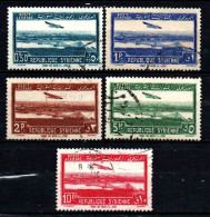 Syrie  - 1940  -  Pont De Deir El Zor  -  PA 88 à 92 -  Oblit - Used - Aéreo