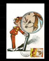 1988 2339 FDC Zijde/Soie ( Charleroi)  : " Spirou /Robbedoes  " - 1971-1980