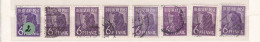 Un Lot De 8  Timbres Oblitéré  6  Pfennig  Deutsche Post  N° 33     Allemagne   Occupation Alliée   Zone Interalliée AAS - Used