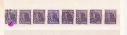 Un Lot De 8  Timbres Oblitéré  6  Pfennig  Deutsche Post  N° 33     Allemagne   Occupation Alliée   Zone Interalliée AAS - Gebraucht