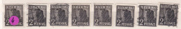 Un Lot De 8  Timbres Oblitérés     2  Pfennig  Deutsche Post      Allemagne   Occupation Alliée   Zone Interalliée AAS - Oblitérés