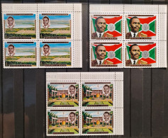 Burundi - 426a/428a - Blocs De 4 - 8ème Anniversaire De L'Indépendance - 1970 - MNH - Ongebruikt