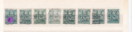 Un Lot De 8  Timbres Oblitérés  16 Pfennig  Deutsche Post Allemagne  N° 38  Occupation Alliée   Zone Interalliée AAS - Used