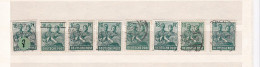 Un Lot De 8  Timbres Oblitérés  16 Pfennig  Deutsche Post Allemagne  N° 38  Occupation Alliée   Zone Interalliée AAS - Gebraucht