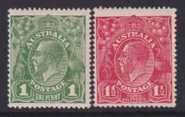 Australia, Scott 64-65 (SG 83-84), MLH - Mint Stamps