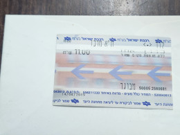 ISRAEL-Israel Railways Ltd-Tel-Aviv Center-Lod-Tel Aviv Center-(2560681)-adult-(24)-14.08.2019-(11.00₪)-good - Spoorweg