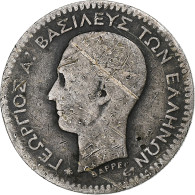 Grèce, George I, 50 Lepta, 1874, Paris, B+, Argent, KM:37 - Grèce