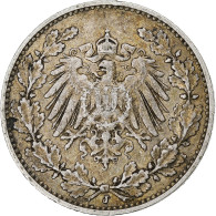 Empire Allemand, 1/2 Mark, 1911, Hamburg, TTB, Argent, KM:17 - 1/2 Mark