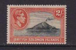BRITISH SOLOMON ISLANDS  - 1939 George VI  10s  Hinged Mint - British Solomon Islands (...-1978)