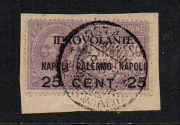 Regno 1917 - Posta Aerea - Exp Urgente Sopr. Idrovolante - Usato Su Frammento - Airmail