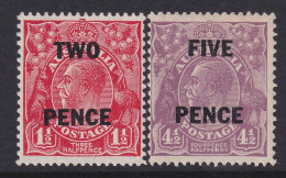 Australia, Scott 106-107 (SG 119-120), MLH - Ongebruikt