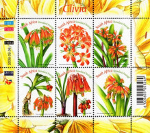 South Africa - 2006 - Orchids - Clivia - Mint Stamp Sheetlet - Neufs