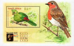 South Africa - 2000 - Birds - Knysna Lourie - Stamp Show London 2000 - Mint Souvenir Sheet - Ongebruikt