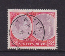 ST KITTS NEVIS   - 1938 George VI 3d  Used As Scan - St.Christopher-Nevis-Anguilla (...-1980)