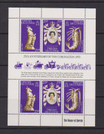 TRISTAN  DA  CUNHA    1978    25th  Anniv  Of  Coronation    Sheetlet    MH - Tristan Da Cunha