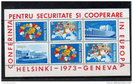 ROMANIA - POSTA ROMANA - FOGLIETTO - STAMPS SHEET - NUOVO - MINT - COOPERARE IN EUROPA (1973) - Ganze Bögen