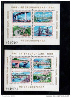 ROMANIA - POSTA ROMANA - FOGLIETTO - STAMPS SHEET - NUOVO - MINT - INTEREUROPEANA (1984) - Fogli Completi