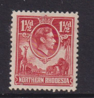 NORTHERN RHODESIA   - 1938 George VI 11/2d  Hinged Mint (a) - Northern Rhodesia (...-1963)
