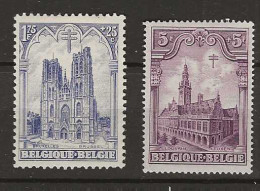 1928 MH Belgium Mi 248-49 - Neufs