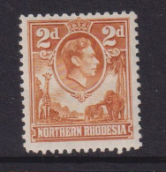 NORTHERN RHODESIA   - 1938 George VI 2d  Hinged Mint (b) - Northern Rhodesia (...-1963)