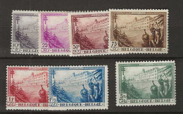 1932 MH Belgium Mi 347-53 - Neufs