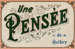 (251)  CPA  Golbey Une Pensée1908 ( Carte Avec De La Feutrine ) - Golbey