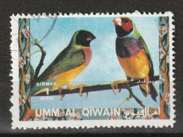 Umm Al Qiwain 1972  Uccelli Birds - Fringuello Di Gould - Gouldian Finch (Chloebia Gouldiae) CTO - Sparrows